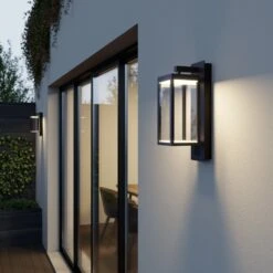Lucande Ditta LED-Außenwandlampe Mit Lautsprecher -Lucande 9619273 1