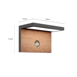 Lucande Lignus LED-Außenwandlampe, Bewegungsmelder 18 Lucande Lignus LED-Außenwandlampe, Bewegungsmelder -Lucande 9619277 7