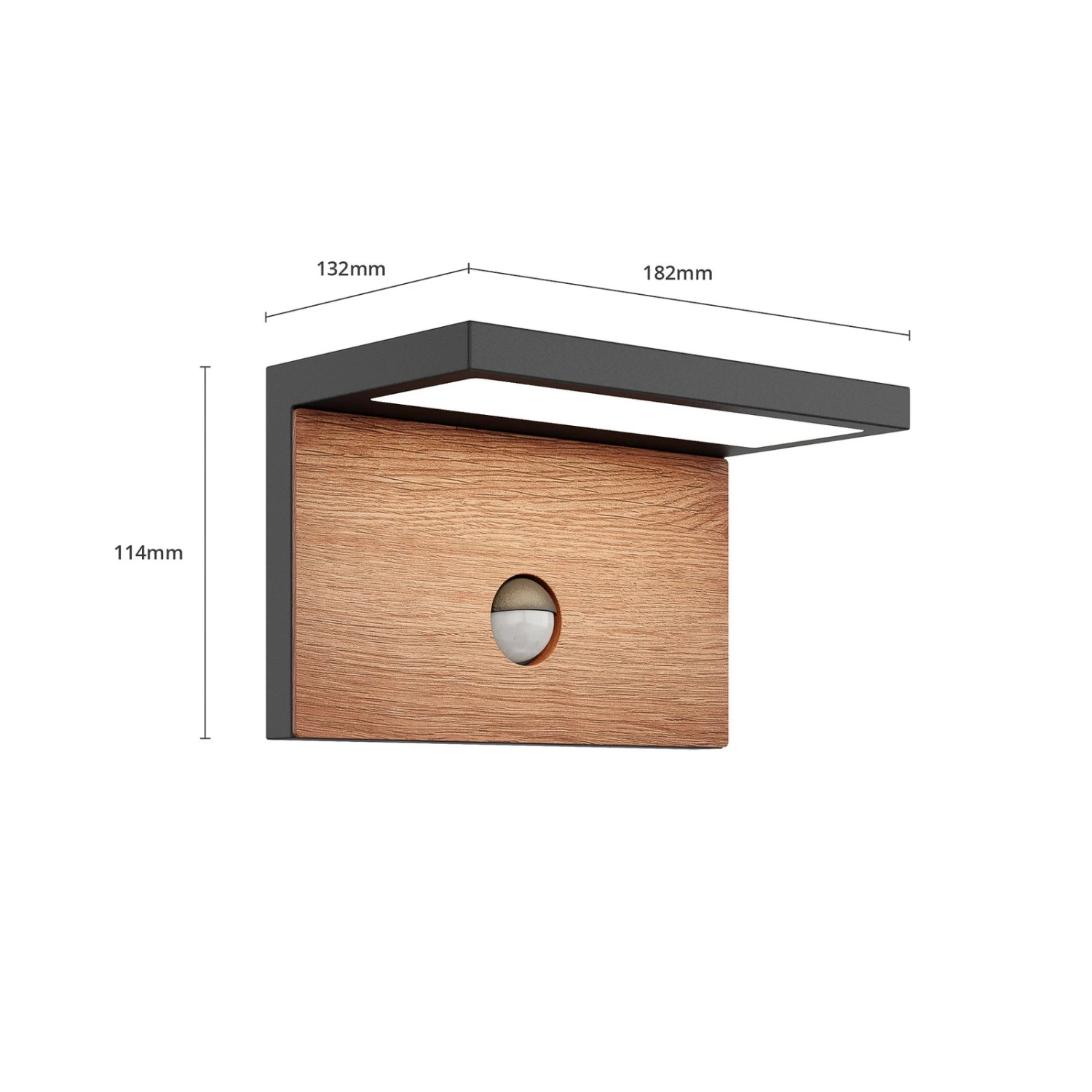 Lucande Lignus LED-Außenwandlampe, Bewegungsmelder 10 Lucande Lignus LED-Außenwandlampe, Bewegungsmelder – Bild 8