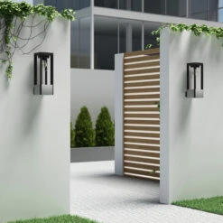 Lucande Kalisa Außenwandleuchte, Eckig, E27 -Lucande 9619294 2