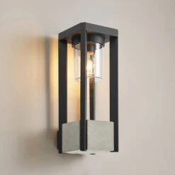 Lucande Kalisa Außenwandleuchte, Eckig, E27 -Lucande 9619294 3