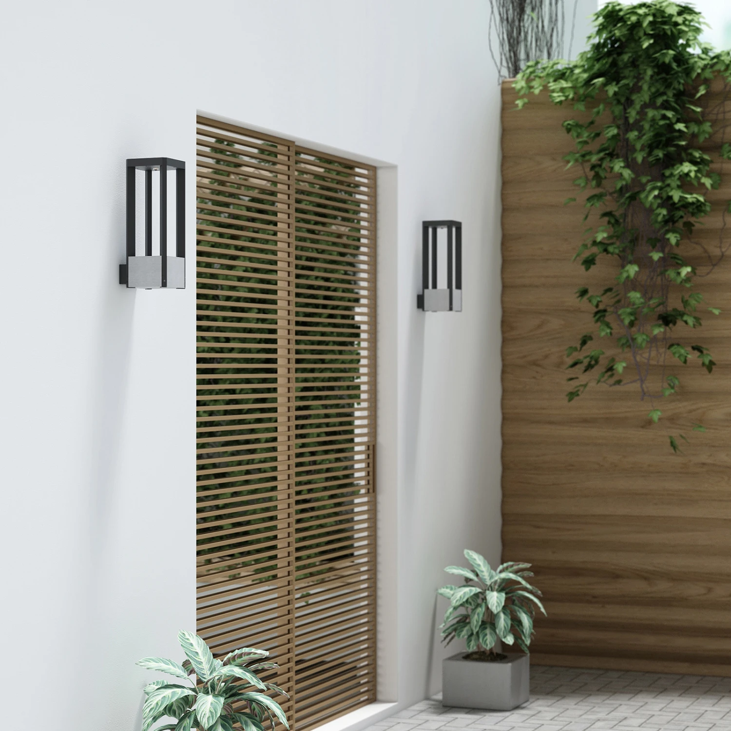 Lucande Kalisa LED-Außenwandleuchte, Eckig 5 Lucande Kalisa LED-Außenwandleuchte, Eckig – Bild 3