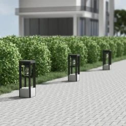 Lucande Kalisa Sockelleuchte, Eckig, E27 -Lucande 9619296 2