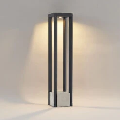 Lucande Kalisa LED-Wegeleuchte, Eckig -Lucande 9619299 1