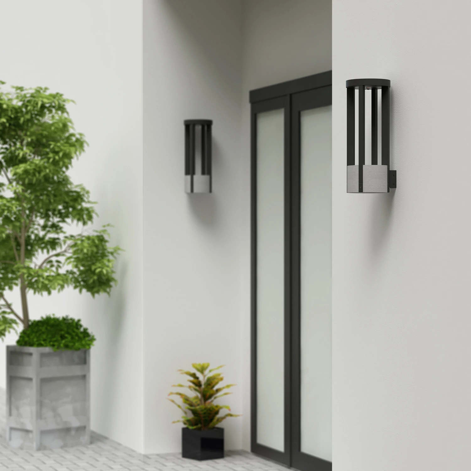 Lucande Overa LED-Außenwandleuchte, Rund 5 Lucande Overa LED-Außenwandleuchte, Rund – Bild 3