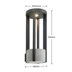 Lucande Overa LED-Außenwandleuchte, Rund 17 Lucande Overa LED-Außenwandleuchte, Rund -Lucande 9619301 6