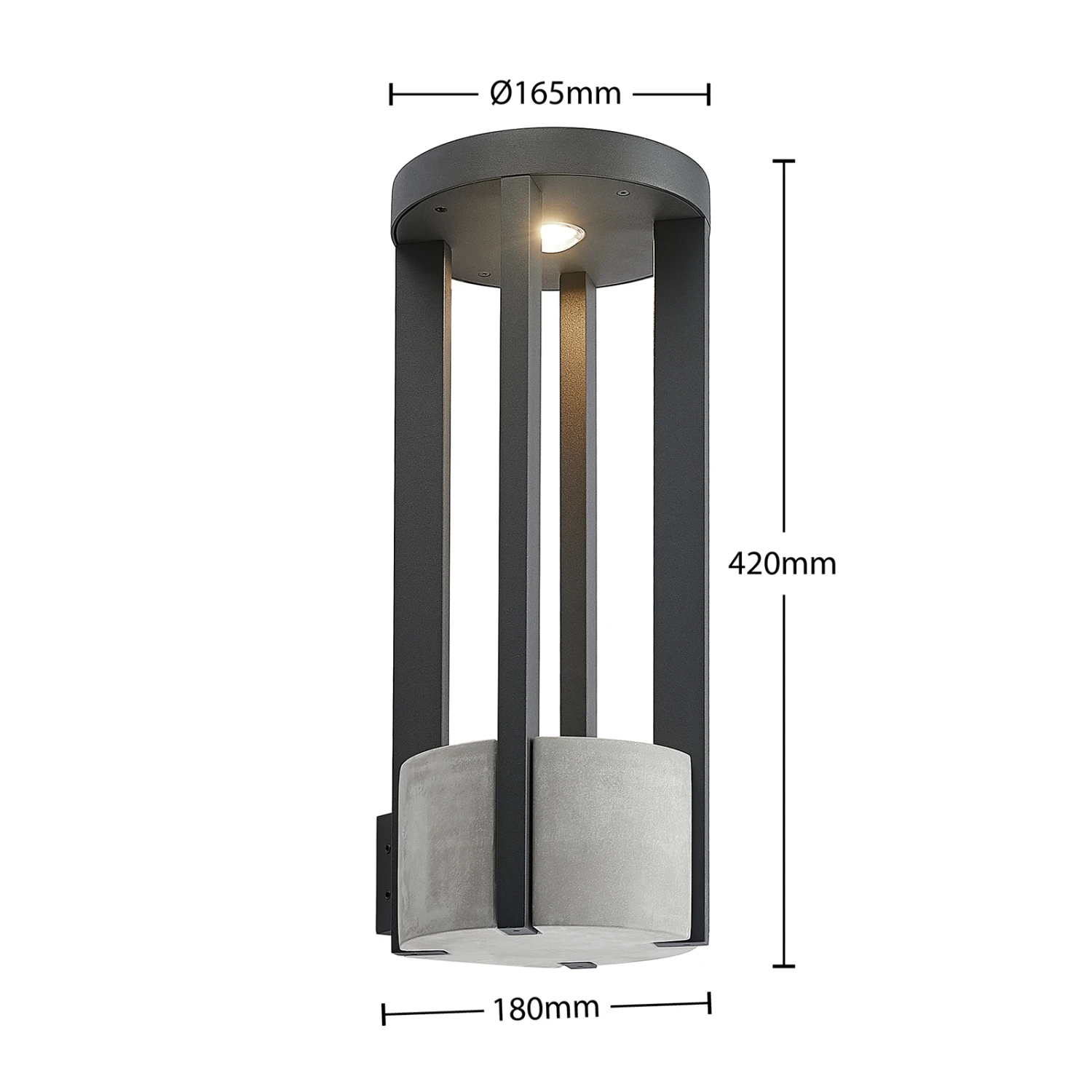 Lucande Overa LED-Außenwandleuchte, Rund 9 Lucande Overa LED-Außenwandleuchte, Rund – Bild 7