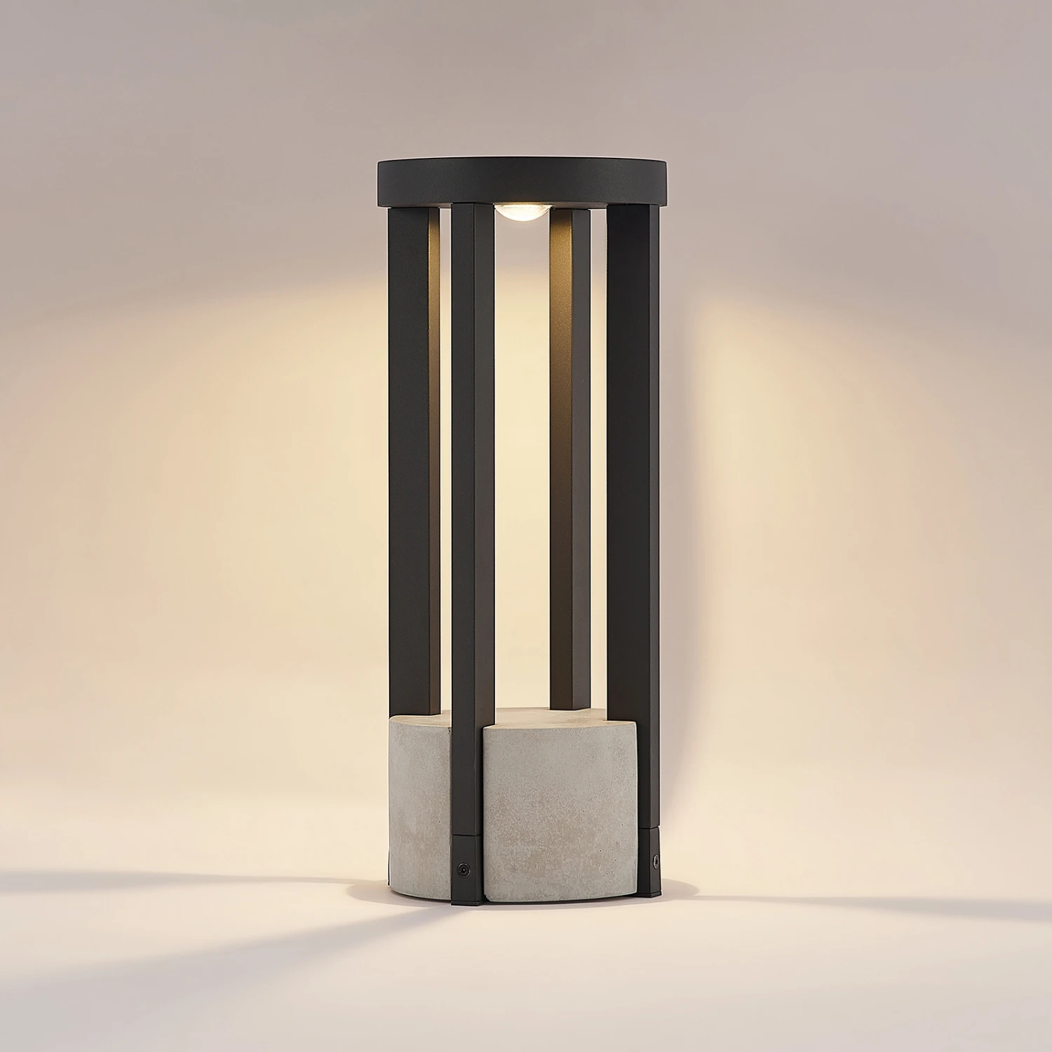 Lucande Overa LED-Sockelleuchte, Rund 6 Lucande Overa LED-Sockelleuchte, Rund – Bild 4