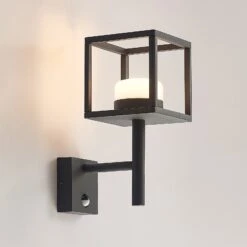 Lucande Timio Außenwandlampe, Uplight, Sensor -Lucande 9619307 4