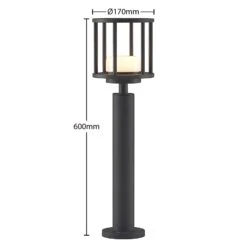 Lucande Berenike Wegeleuchte, Rund, 60 Cm -Lucande 9619331 3