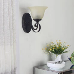 Lucande Wandlampe Svera Im Landhausstil, E27 -Lucande 9620540 3