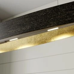 Lucande LED-Hängeleuchte Lio In Schwarz Mit Golddekor -Lucande 9620961 4
