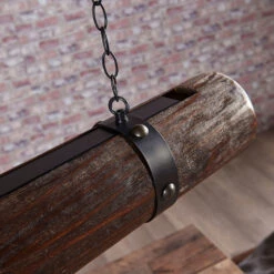 Lucande Pendelleuchte Legno Mit Dunklem Holzelement -Lucande 9621188 6