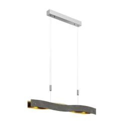 Lucande Dimmbare LED-Hängeleuchte Ebu, Schwarz-gold -Lucande 9621393 5