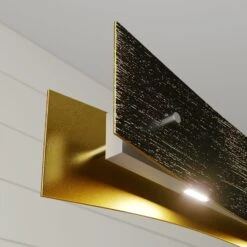 Lucande Dimmbare LED-Hängeleuchte Ebu, Schwarz-gold -Lucande 9621393 8