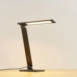 Lucande Salome - Dimmbare LED-Schreibtischlampe, Schwarz -Lucande 9621661 6