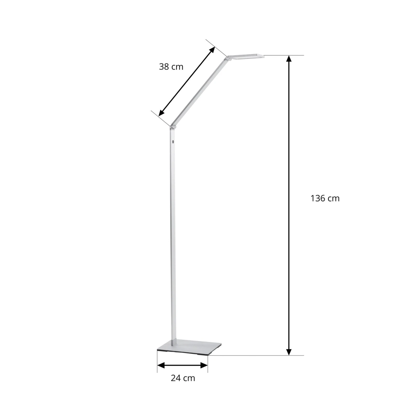 Lucande LED-Stehleuchte Resi Mit Dimmer, Ideal Zum Lesen 7 Lucande LED-Stehleuchte Resi Mit Dimmer, Ideal Zum Lesen – Bild 5