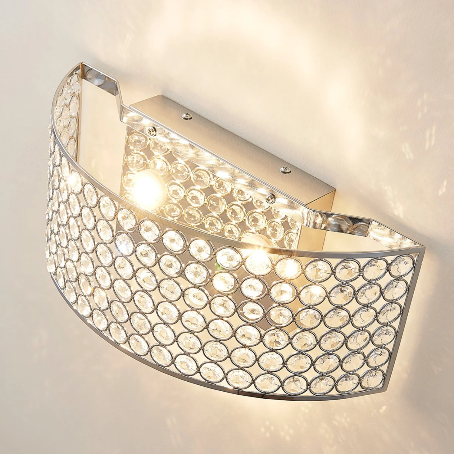 Lucande LED-Glaskristall-Wandleuchte Alizee In Chrom 7 Lucande LED-Glaskristall-Wandleuchte Alizee In Chrom – Bild 5