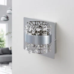 Lucande LED-Wandlampe Neelie Mit Glassteinen, 1-flammig -Lucande 9621801 1