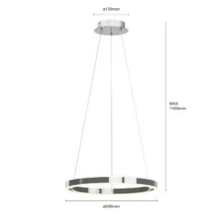 Lucande LED-Pendelleuchte Lyani In Chrom, Dimmbar, 50 Cm 17 Lucande LED-Pendelleuchte Lyani In Chrom, Dimmbar, 50 Cm -Lucande 9621975 6