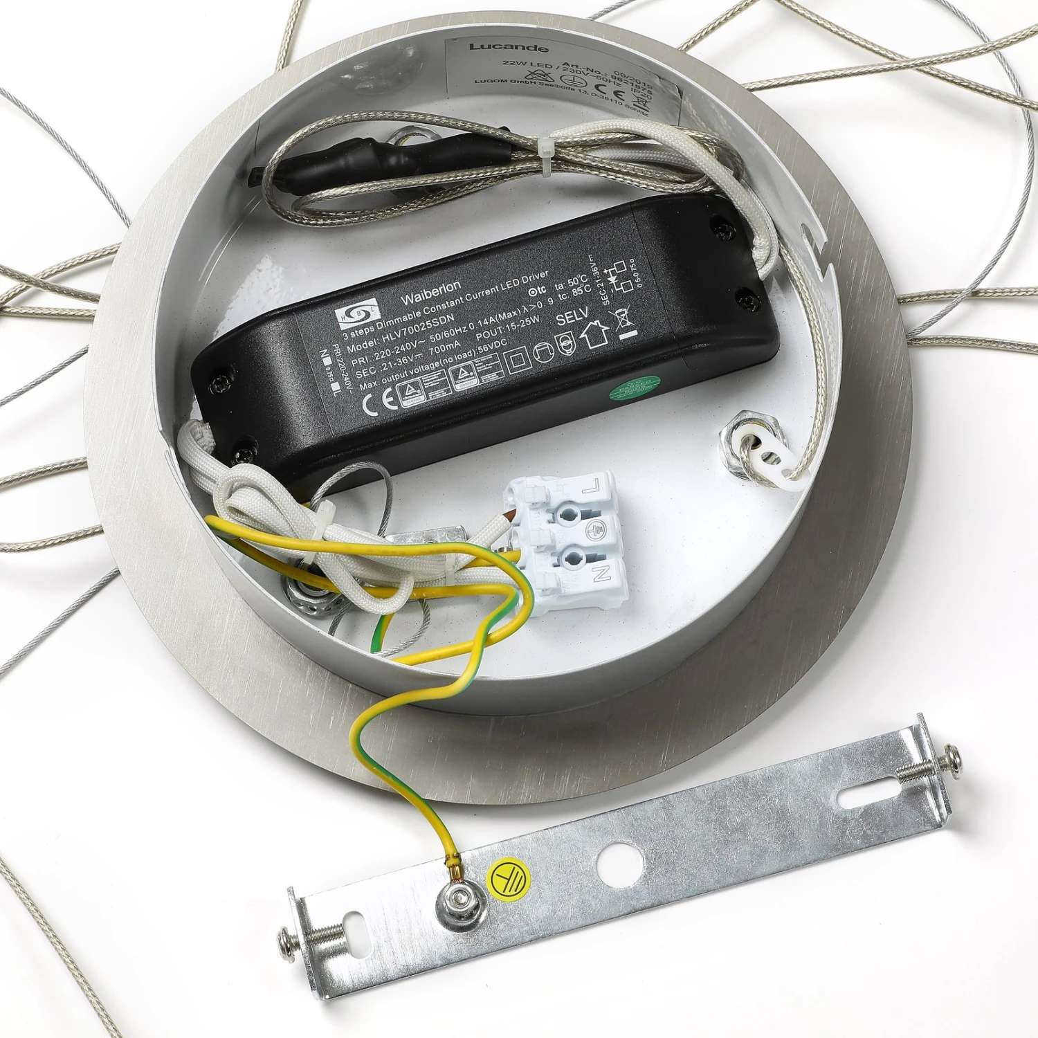 Lucande LED-Pendelleuchte Lyani In Chrom, Dimmbar, 50 Cm 10 Lucande LED-Pendelleuchte Lyani In Chrom, Dimmbar, 50 Cm – Bild 8