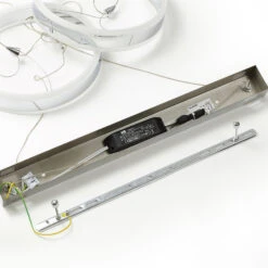 Lucande LED-Pendellampe Lyani, 2 Ringe Nebeneinander -Lucande 9621980 6