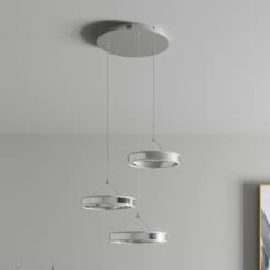 Lucande LED-Pendellampe Lyani, 3 Ringe, Höhe Verschieden -Lucande 9621982 2