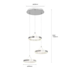 Lucande LED-Pendellampe Lyani, 3 Ringe, Höhe Verschieden -Lucande 9621982 6