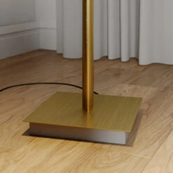 Lucande LED-Deckenfluter Parthena, Messing -Lucande 9624292 3