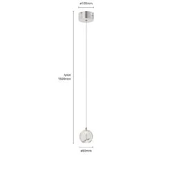 Lucande LED-Pendellampe Hayley Mit Glaskugel, 1-fl., Chrom 17 Lucande LED-Pendellampe Hayley Mit Glaskugel, 1-fl., Chrom -Lucande 9624365 6