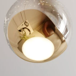 Lucande LED-Pendellampe Hayley Mit Glaskugel, 1-fl., Gold -Lucande 9624366 4