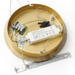 Lucande LED-Pendellampe Hayley M. Glaskugeln, 3-fl., Gold -Lucande 9624368 7