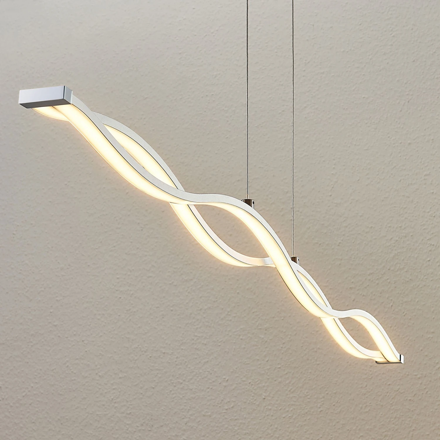Lucande LED-Balkenpendelleuchte Roan, Wellenförmig 10 Lucande LED-Balkenpendelleuchte Roan, Wellenförmig – Bild 8