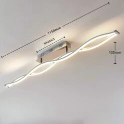 Lucande LED-Deckenlampe Roan, Wellenförmig -Lucande 9624373 5