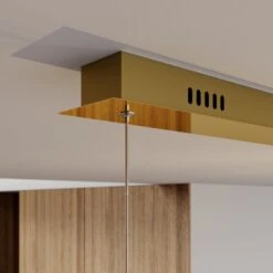 Lucande LED-Pendellampe Hayley, 5-fl., Länglich, Gold 14 Lucande LED-Pendellampe Hayley, 5-fl., Länglich, Gold -Lucande 9624458 3