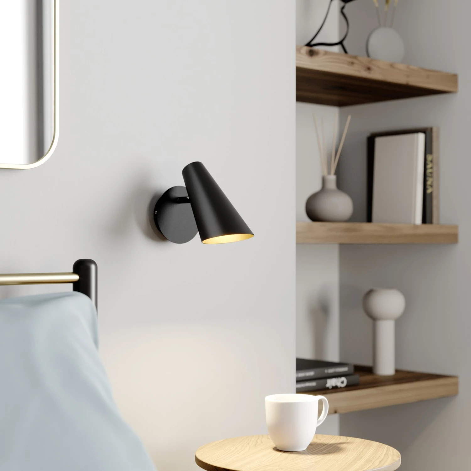 Lucande Wibke Wandleuchte In Schwarz 4 Lucande Wibke Wandleuchte In Schwarz – Bild 2