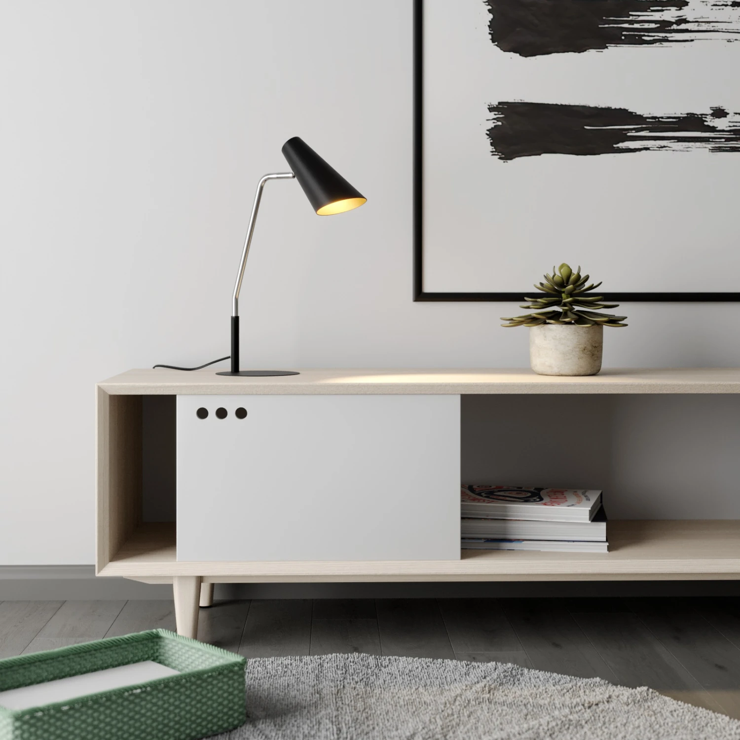 Lucande Wibke Tischleuchte In Schwarz 4 Lucande Wibke Tischleuchte In Schwarz – Bild 2