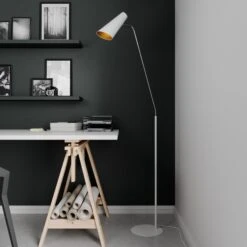 Lucande Wibke Stehleuchte In Weiß -Lucande 9624464 2