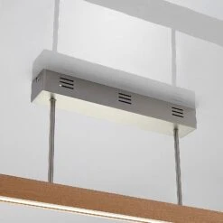 Lucande LED-Holz-Deckenleuchte Tamlin, Buchefarben, 100 Cm -Lucande 9624495 7