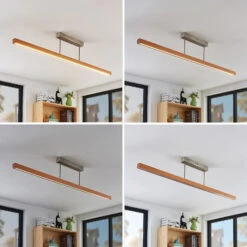 Lucande LED-Holz-Deckenleuchte Tamlin, Buchefarben, 140 Cm 15 Lucande LED-Holz-Deckenleuchte Tamlin, Buchefarben, 140 Cm -Lucande 9624498 4