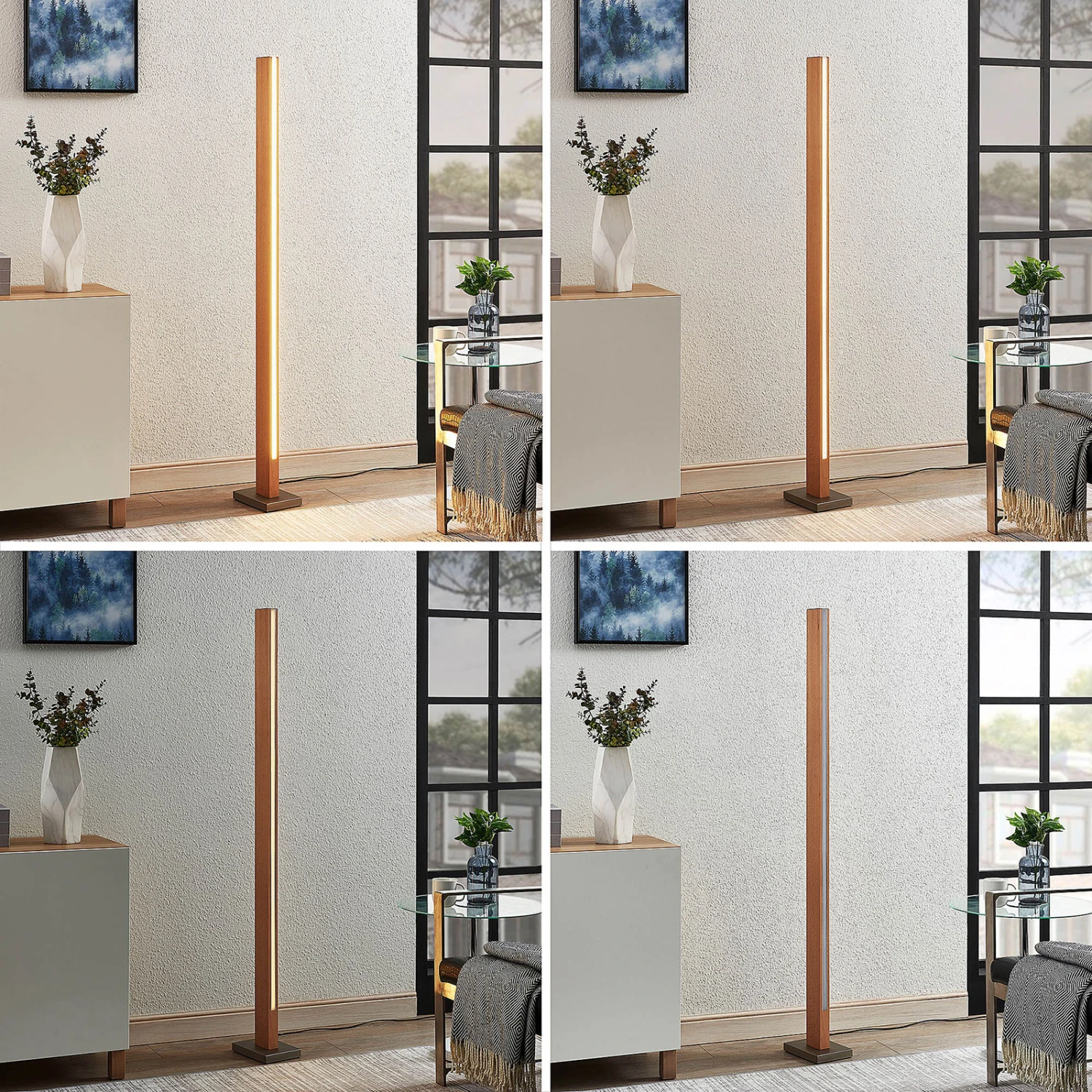 Lucande LED-Holz-Stehleuchte Tamlin, Buchefarben 6 Lucande LED-Holz-Stehleuchte Tamlin, Buchefarben – Bild 4