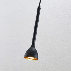 Lucande Hängeleuchte Nordwin, 4-flammig, Schwarz-gold -Lucande 9624529 7