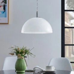 Lucande Lourenco Opalglas-Pendellampe, 35 Cm -Lucande 9624537 4