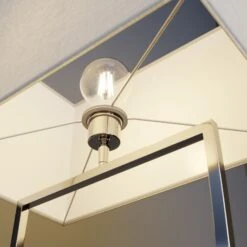 Lucande Evaine Stehleuchte, Chrom, Schirm Weiß -Lucande 9624551 4