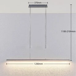 Lucande Myron LED-Hängeleuchte Mit Touchdimmer -Lucande 9624568 4