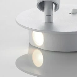 Lucande Magya LED-Wandleuchte Weiß 2-fl. Rund -Lucande 9624586 7