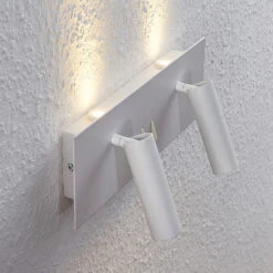 Lucande Magya LED-Wandleuchte Weiß 4-flammig -Lucande 9624590 6