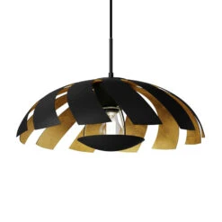 Lucande Archilleas Pendelleuchte, Schwarz-gold -Lucande 9624690 7