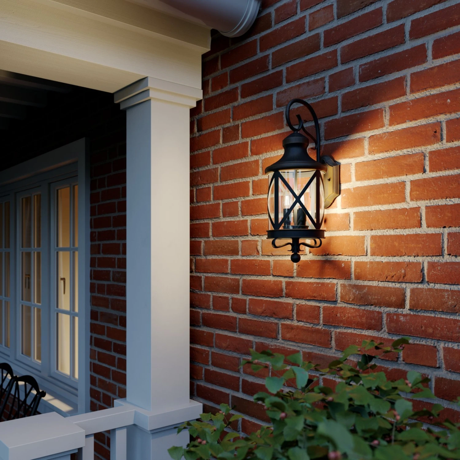 Lucande Marcellino Außenwandleuchte, Rostfarben 4 Lucande Marcellino Außenwandleuchte, Rostfarben – Bild 2