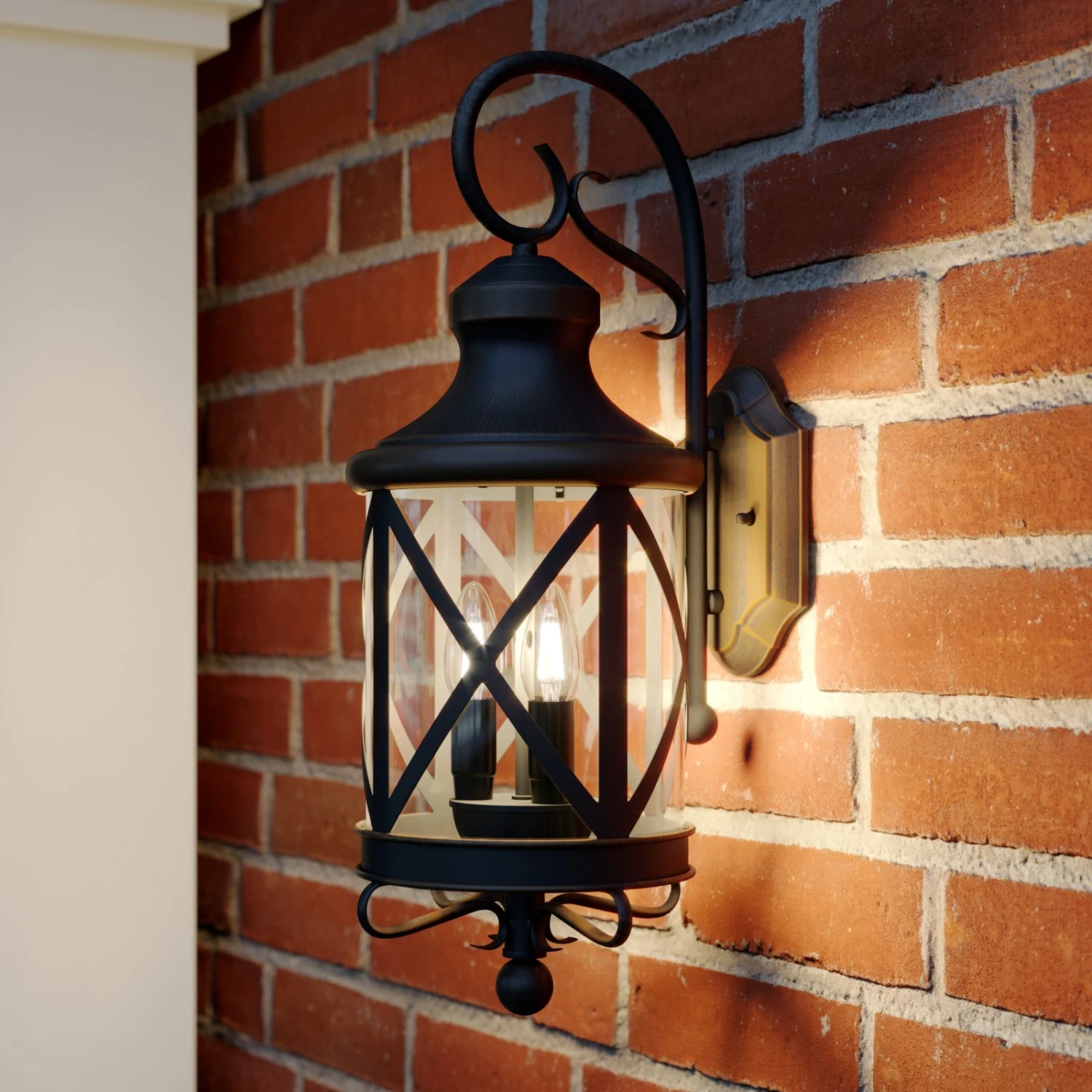 Lucande Marcellino Außenwandleuchte, Rostfarben 3 Lucande Marcellino Außenwandleuchte, Rostfarben